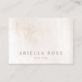 Eenvoudig elegant, gepenseld, witte marmer Profess Visitekaartje (Voorkant)