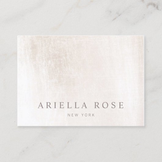 Eenvoudig elegant, gepenseld, witte marmer Profess Visitekaartje (Voorkant)