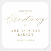 Eenvoudig Elegant Gold Calligraphy Script Christen