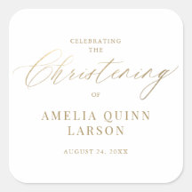 Eenvoudig Elegant Gold Calligraphy Script Christen