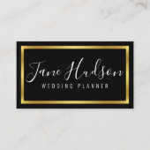 Eenvoudig, elegant Gold en zwart-minimalistisch be Visitekaartje (Voorkant)