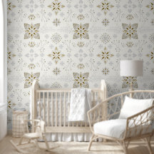Eenvoudig Elegant Gold Folk Tegel Pattern