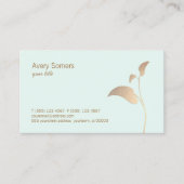 Eenvoudig elegant Gold Leaf Visitekaartje (Voorkant)