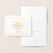 Eenvoudig Elegant Gold of Silver Ornament Folie RS Folie Kaarten (Display)