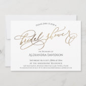 Eenvoudig Elegant Gold Typography Vrijgezellenfees Kaart (Voorkant)