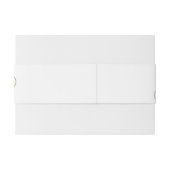 Eenvoudig Elegant Golden Initialen Weddenschap Uitnodigingen Wikkel (Achterkant Voorbeeld)