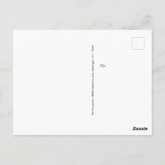 Eenvoudig Elegant Goud Kruis Baby Doop Briefkaart (Achterkant)