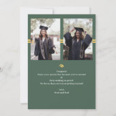 Eenvoudig Elegant gouden Pet Foto Afstuderen (Achterkant)