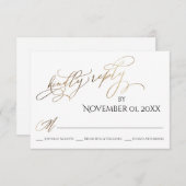 Eenvoudig, elegant, goudvriendelijk antwoord (Voorkant / Achterkant)