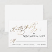 Eenvoudig, elegant, goudvriendelijk antwoord (Voorkant / Achterkant)