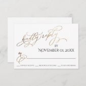 Eenvoudig, elegant, goudvriendelijk antwoord (Voorkant / Achterkant)