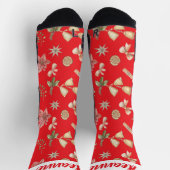 Eenvoudig Elegant Grappig Kerstgezin Sokken (Top)