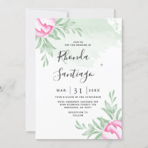 Eenvoudig Elegant Greenery Roos Minimal Gold Weddi