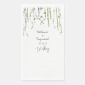 Eenvoudig Elegant Greenery Vines Wedding Servet (Voorkant)