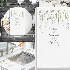Eenvoudig Elegant Greenery Vines Wedding Servet