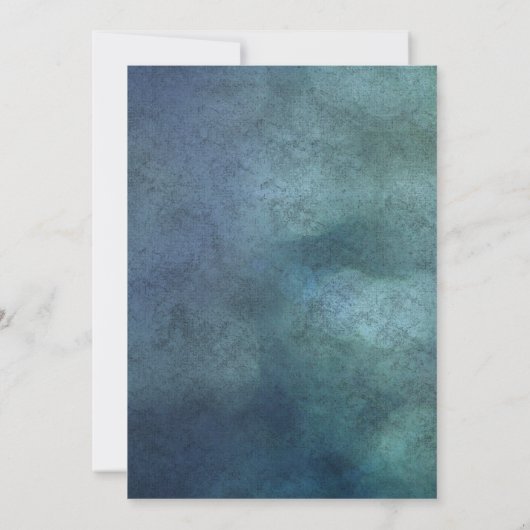 Eenvoudig Elegant Greenery Wedding Kaart (Achterkant)