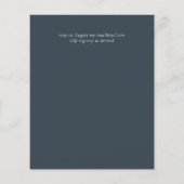 Eenvoudig Elegant Grey Blue Eucalyptus BUDGET uitn Flyer (Achterkant)