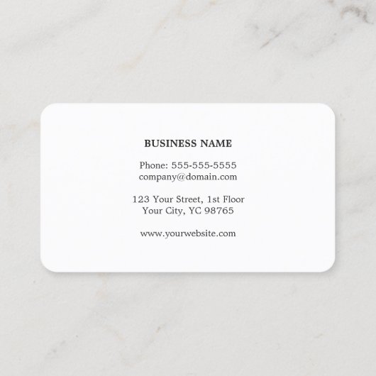 Eenvoudig Elegant Grijs Faux Goud Gestreept Advoca Visitekaartje (Achterkant)