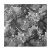 Eenvoudig Elegant Grijs Zwart Tegeltje (Voorkant)