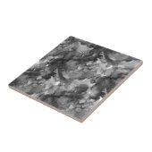 Eenvoudig Elegant Grijs Zwart Tegeltje (Zijkant)