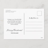 Eenvoudig Elegant Groen Vrolijk en Helder Kerstfee Feestdagenkaart (Achterkant)