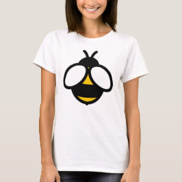 Eenvoudig elegant groot geel zwart hommel afbeeldi t-shirt