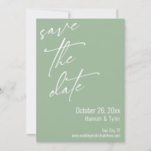 Eenvoudig Elegant Handschrift Script Saliegroen
