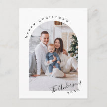 Eenvoudig Elegant Holiday PHOTO kerstgroet