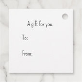 Eenvoudig Elegant Holly Berry Stem Christmas Gift Bedankjes Labels (Achterkant)