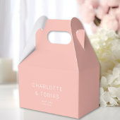 Eenvoudig, elegant huwelijk bedankdoosjes