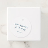 Eenvoudig, elegant huwelijk bedankjes labels (In situ)