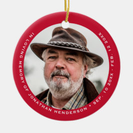 Eenvoudig elegant in het liefhebben van geheugenfo keramisch ornament