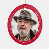 Eenvoudig elegant in het liefhebben van geheugenfo keramisch ornament (Links)