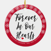 Eenvoudig elegant in het liefhebben van geheugenfo keramisch ornament (Achterkant)