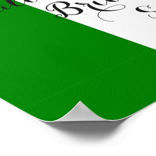 Eenvoudig Elegant Italiaans Vrijgezellenfeest Welk Poster (Hoek)