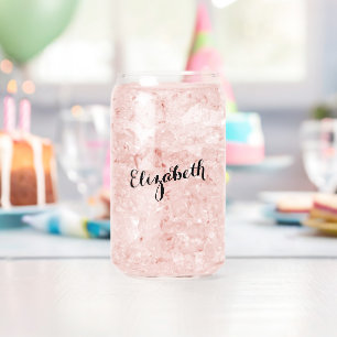 Eenvoudig Elegant Kalligrafie Schrift Chic Monogra Blikvorm Glas