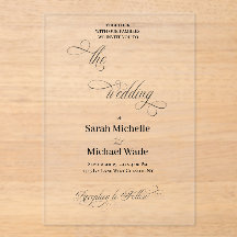 Eenvoudig Elegant Kalligrafie Schrift Huwelijk