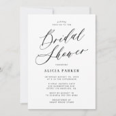 Eenvoudig elegant kalligrafie script vrijgezellenf kaart (Voorkant)