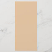 Eenvoudig Elegant kasjmier beige met rand Menu (Achterkant)