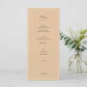 Eenvoudig Elegant kasjmier beige met rand Menu (Staand voorkant)