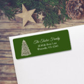 Eenvoudig elegant kerstboomfeest Uitnodigingslabor Etiket