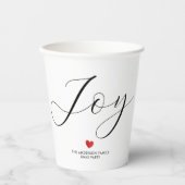 Eenvoudig Elegant Kerstfeest Papieren Bekers (Voorkant)