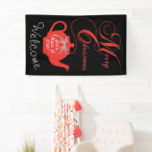 Eenvoudig Elegant-kerstfeest Spandoek (Insitu)