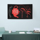 Eenvoudig Elegant-kerstfeest Spandoek (Beurs)