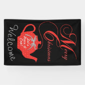 Eenvoudig Elegant-kerstfeest Spandoek (Horizontaal)