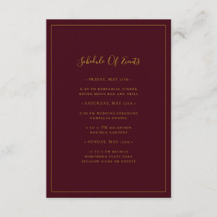 Eenvoudig Elegant Kerstrood Programma van Gebeurte