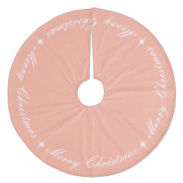 Eenvoudig elegant kerstscript zwart roze fleece kerstboom rok