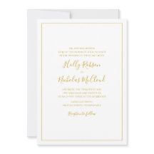 Eenvoudig elegant kerstwithuwelijk uitnodiging