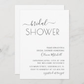 Eenvoudig elegant klassiek & minimaal Vrijgezellen Kaart (Voorkant / Achterkant)