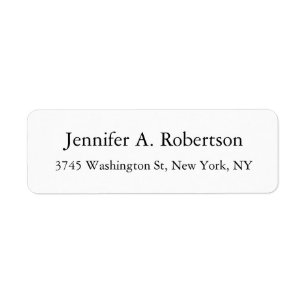 Eenvoudig elegant klassiek minimalistisch etiket